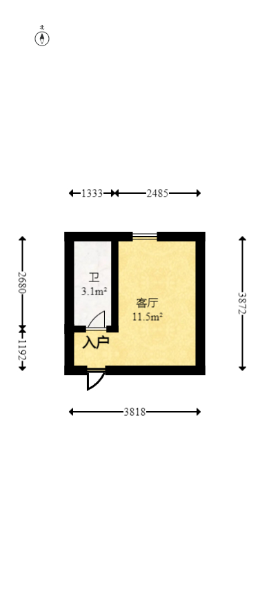 星沙一区  8室2厅2卫   268.00万室内图1