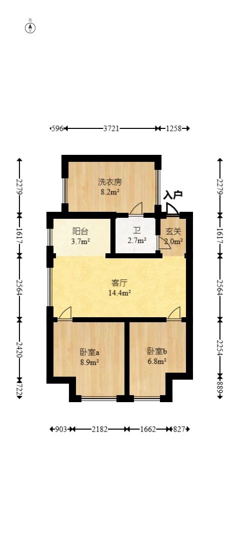 大汉金桥国际市场集群  2室1厅1卫   20.00万室内图1
