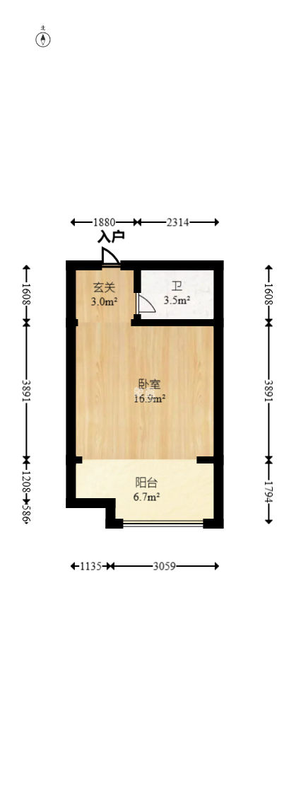 大汉金桥国际市场集群  1室1厅1卫    15.0万