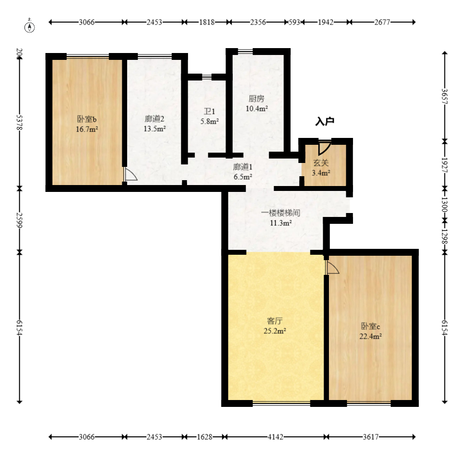 建发央著  5室2厅2卫    285.0万室内图1