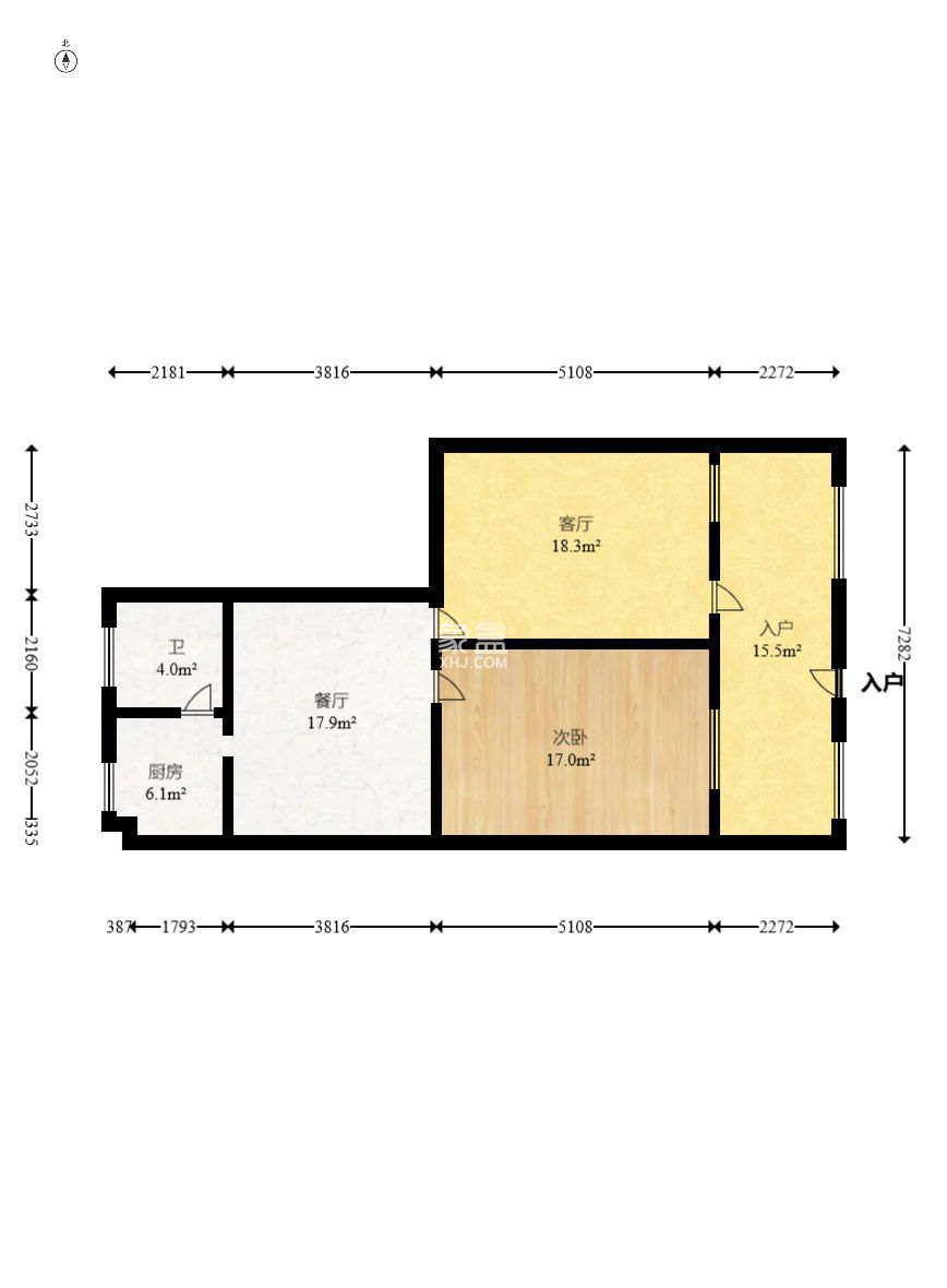 东瓜山三村(东电社区)  3室1厅1卫   58.00万