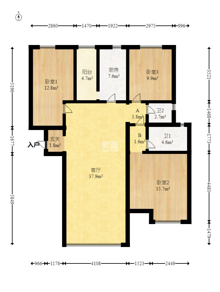 城南故事家园  3室2厅1卫   108.00万