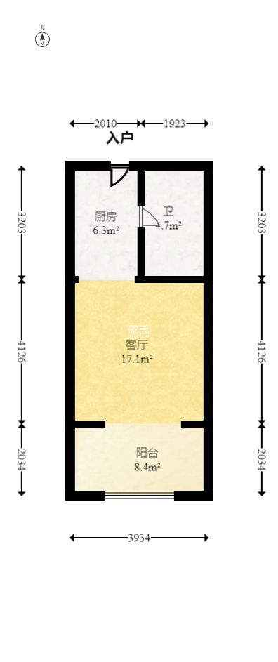 沁园春御院  1室1厅1卫   47.00万