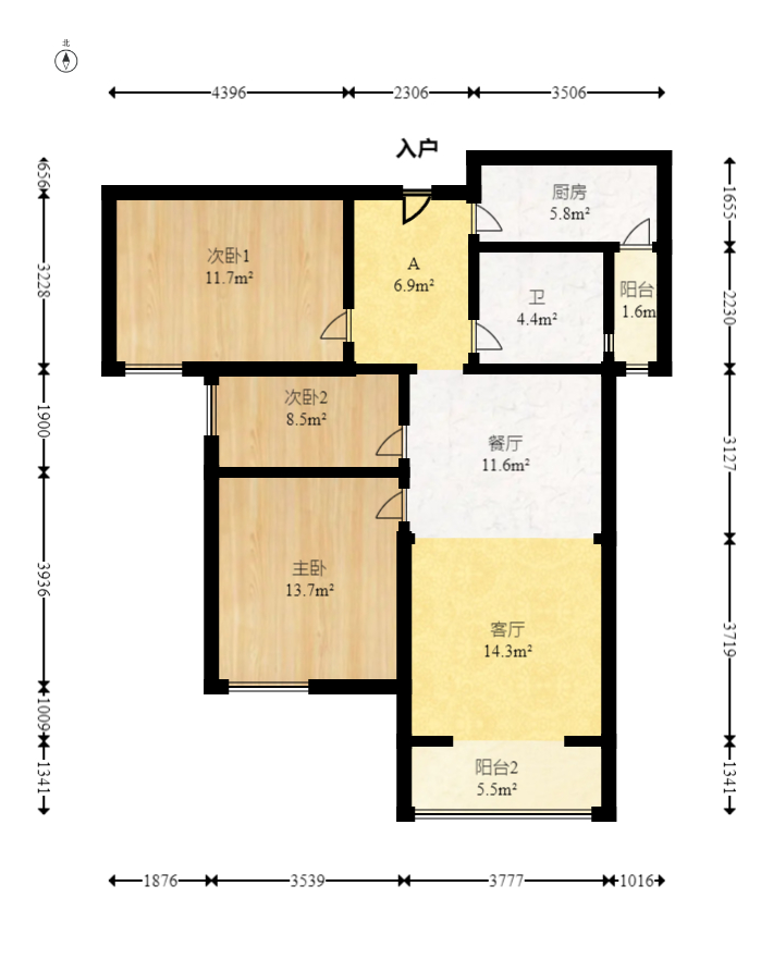 山语城三期  3室2厅1卫    56.8万 山语城三期  3室2厅1卫    56.8万户型图