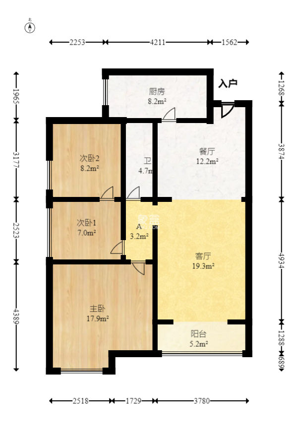 秀峰景园（领秀峰）  3室2厅1卫   75.00万