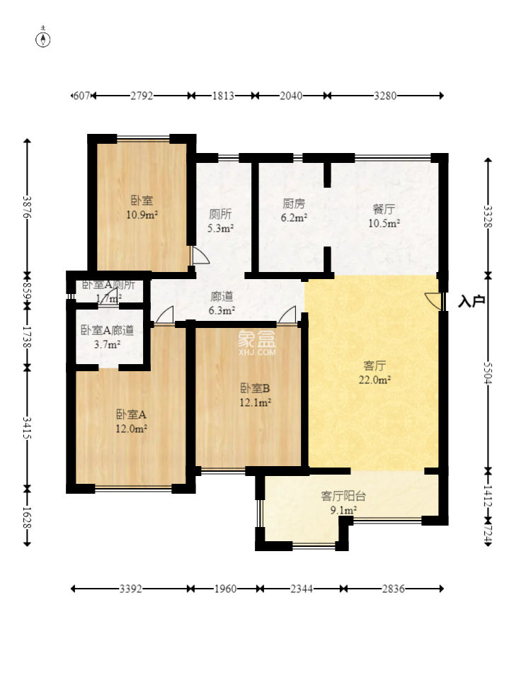 蓝光雍锦半岛  3室2厅2卫   155.00万