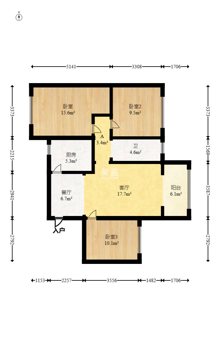 南枫时光  3室2厅1卫   92.00万