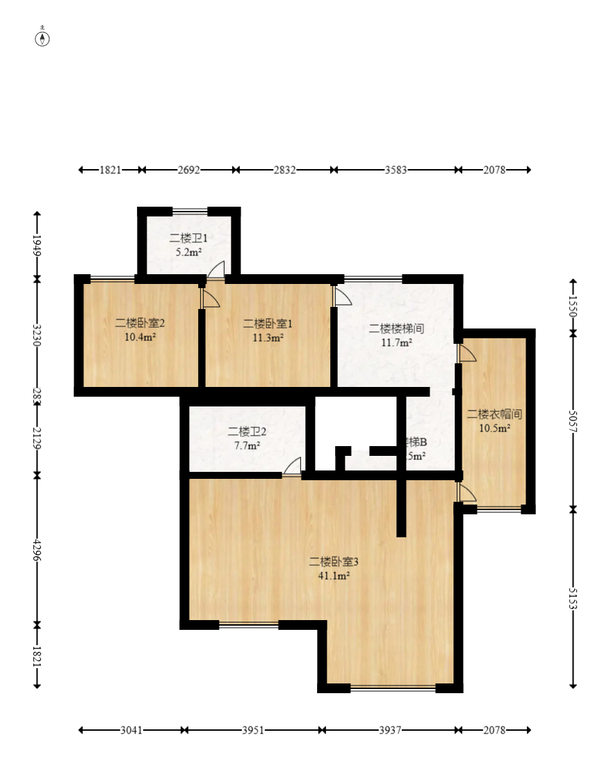 和顺园公寓  4室3厅3卫   135.80万室内图1