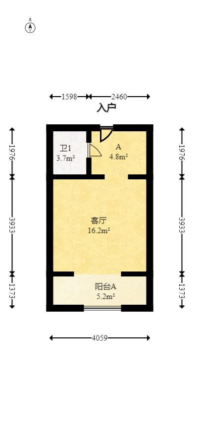 五江天街北区  0室0厅0卫   25.80万室内图1
