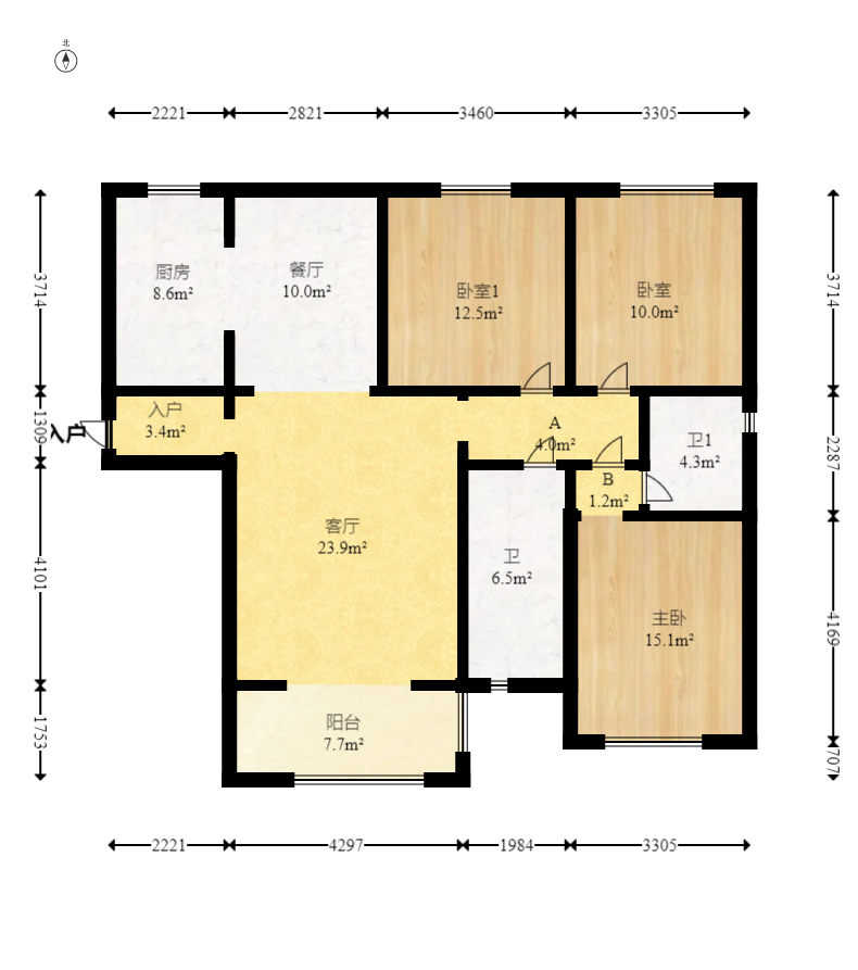中安善化国际  3室2厅2卫    69.8万 中安善化国际  3室2厅2卫    69.8万户型图