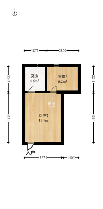 曾家湾13号生活区（友谊集团公司宿舍）  1室1厅1卫   18.00万