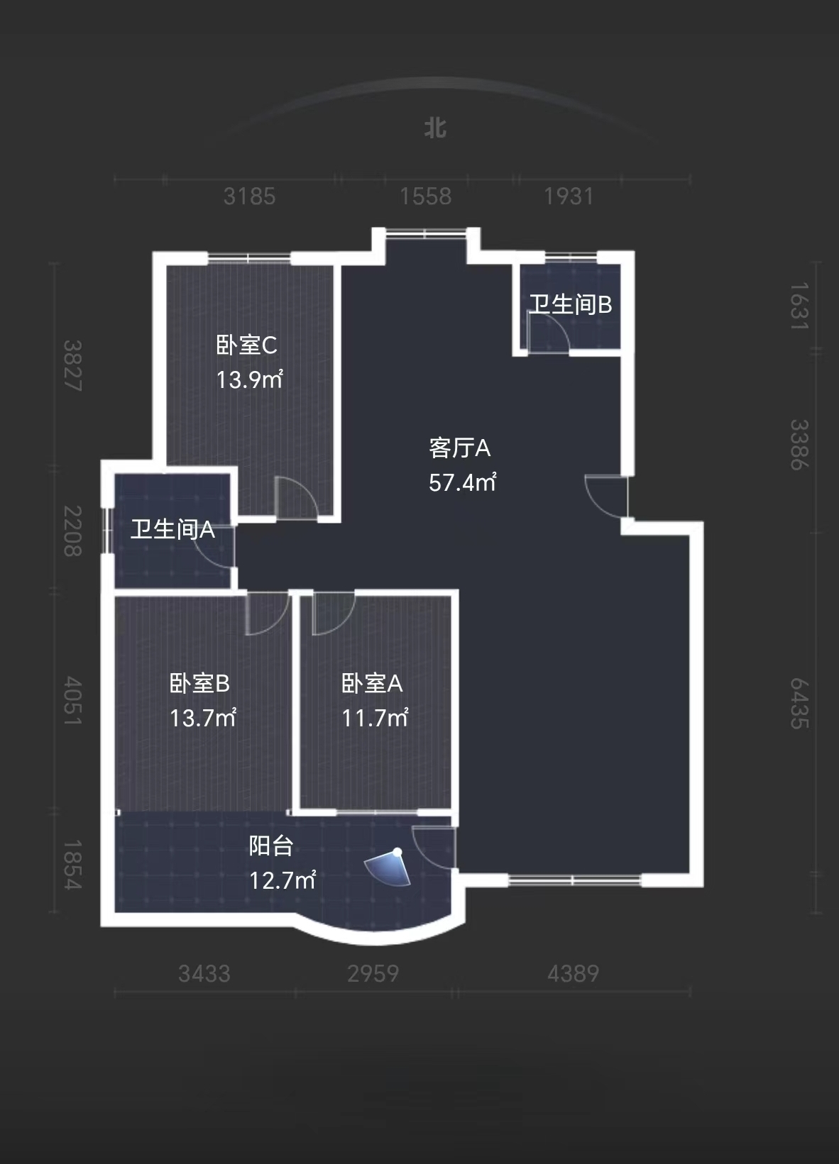 家园小区  6室3厅3卫   55.00万