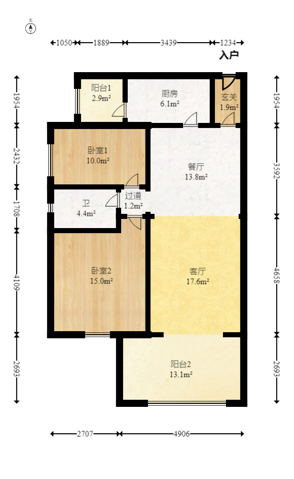 时代倾城二期  0室0厅0卫   72.00万室内图1