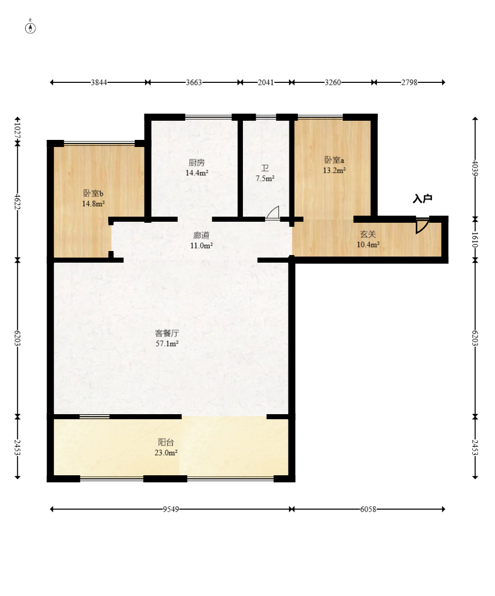 建发央著  4室2厅2卫   330.00万室内图1