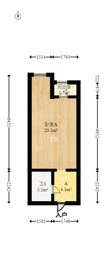 香樟兰亭（朗峰苑）  1室1厅1卫   18.50万