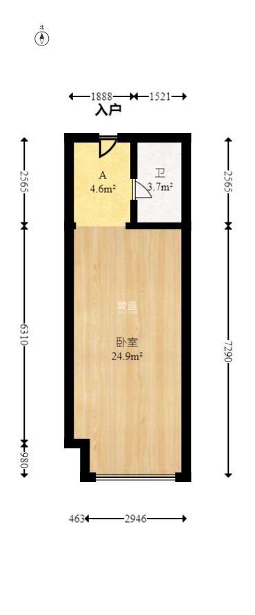 万博汇  1室1厅1卫   46.50万