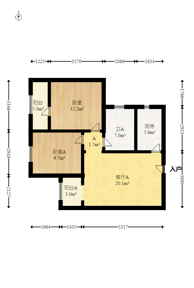绿地新都会  0室0厅0卫   48.00万室内图1