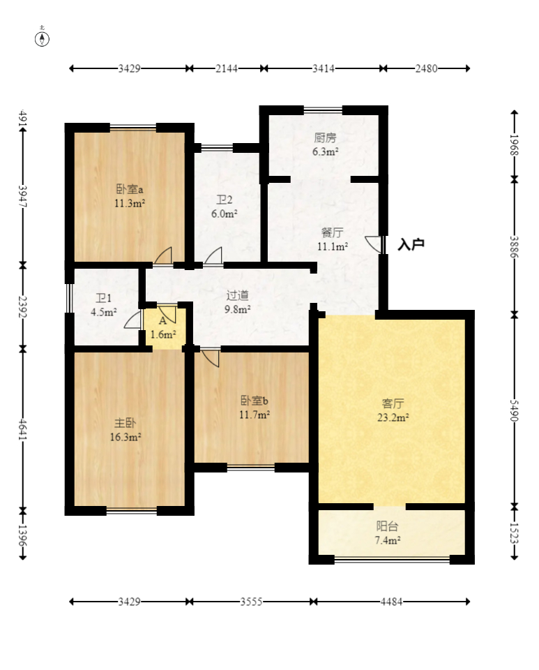 丽景华庭  6室2厅3卫    95.0万 丽景华庭  6室2厅3卫    95.0万户型图