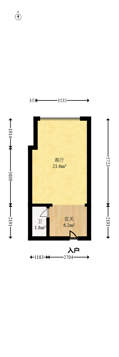 明发国际城 0室0厅0卫 23.0万 明发国际城 0室0厅0卫 23.0万户型图
