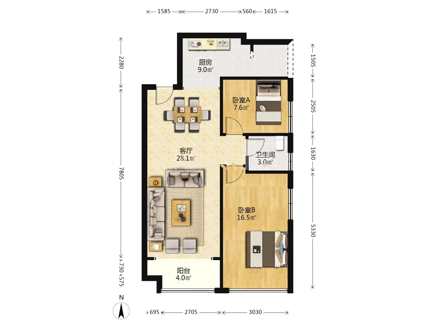 山水洲城华晨第一城  3室2厅1卫   39.80万 山水洲城华晨第一城  3室2厅1卫   39.80万室内图