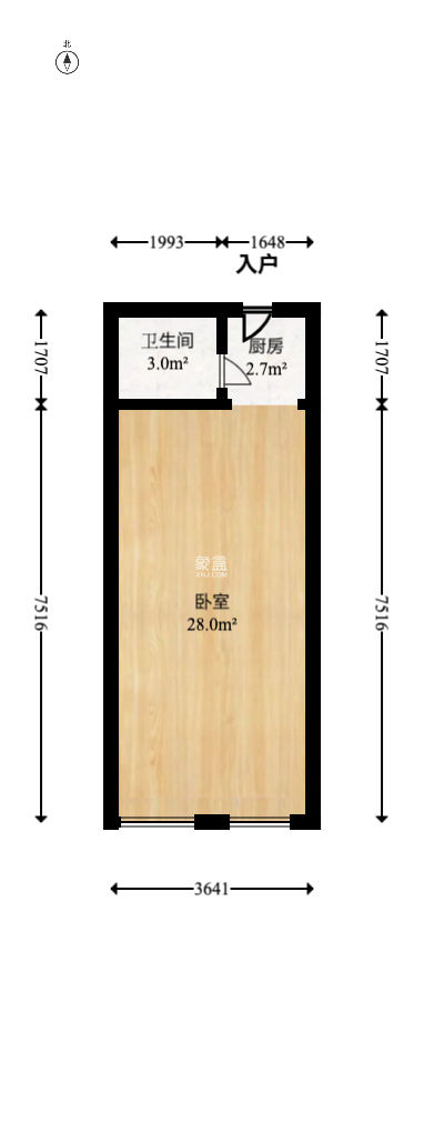 上峰苑（兰亭玥岛）  1室1厅1卫    21.0万
