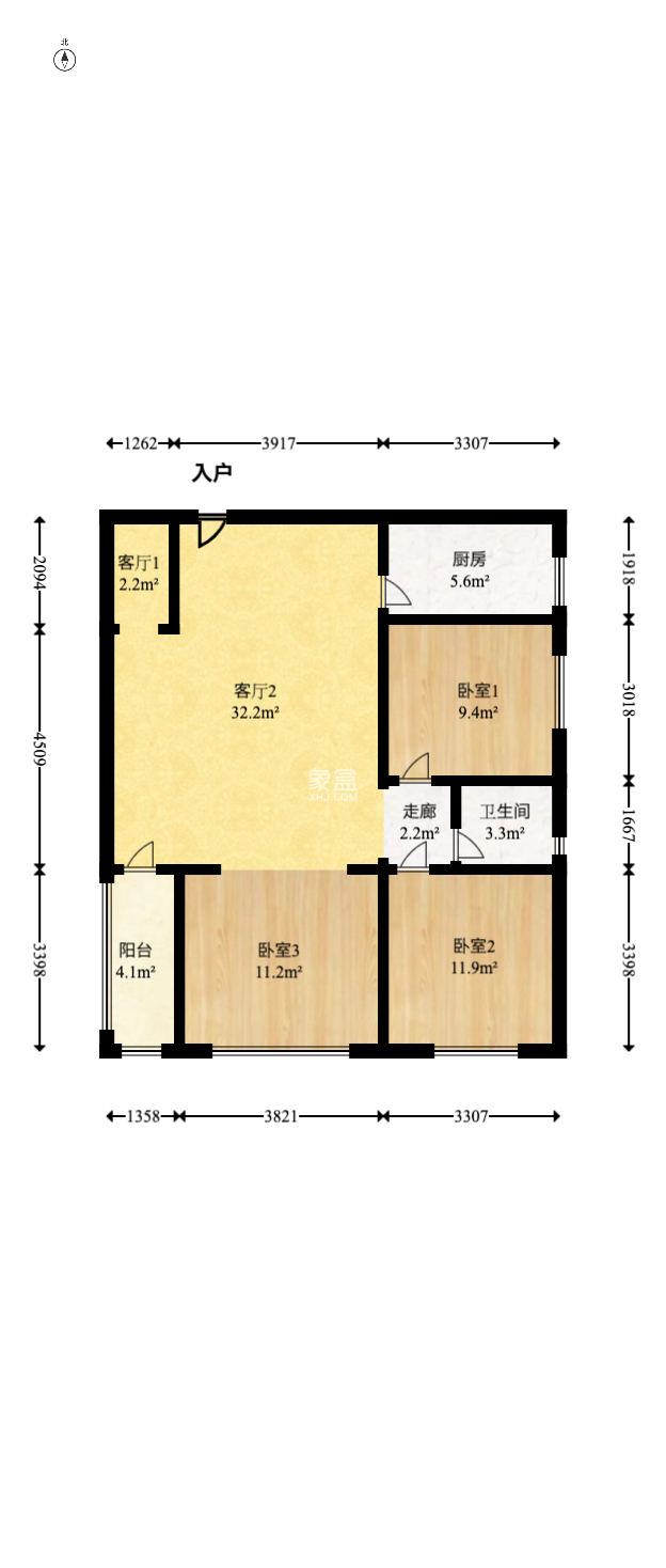 才子嘉都  3室2厅1卫   59.00万