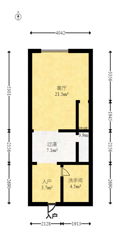 明昇壹城（明昇时代广场）三期  2室2厅3卫   83.00万室内图1