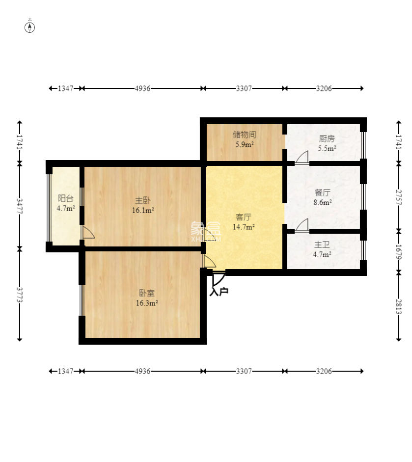 銀海大廈  4室2廳1衛(wèi)   135.00萬
