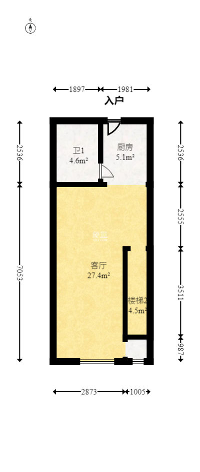 明昇壹城（明昇时代广场）三期  1室1厅1卫   58.80万