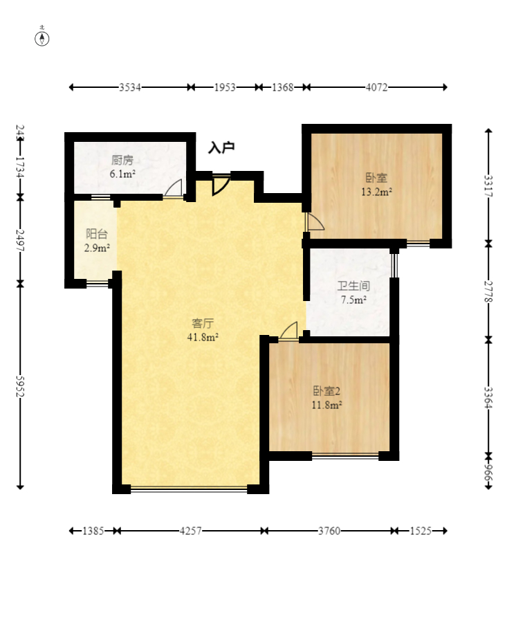 金广星苑  3室2厅2卫    73.3万 金广星苑  3室2厅2卫    73.3万户型图