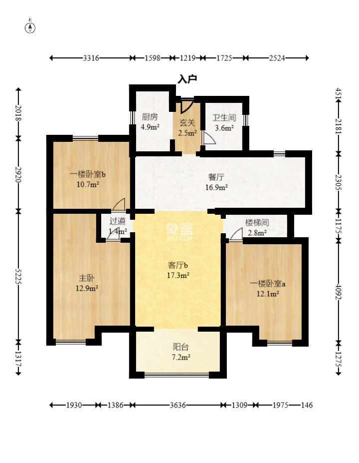 新城国际花都  4室2厅2卫    115.0万
