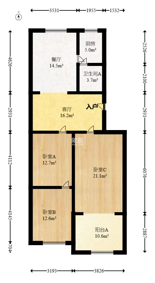 公路局宿舍  3室2廳1衛(wèi)   58.00萬(wàn)