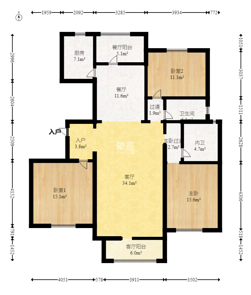 西子花苑  3室2厅1卫   134.00万