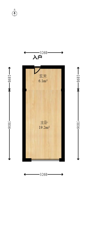 保利天禧EF区  1室1厅1卫   39.00万室内图1