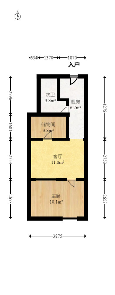 远东大厦  3室2厅1卫   135.00万室内图1