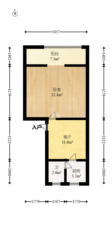 荷花园安置小区  1室1厅1卫   34.00万