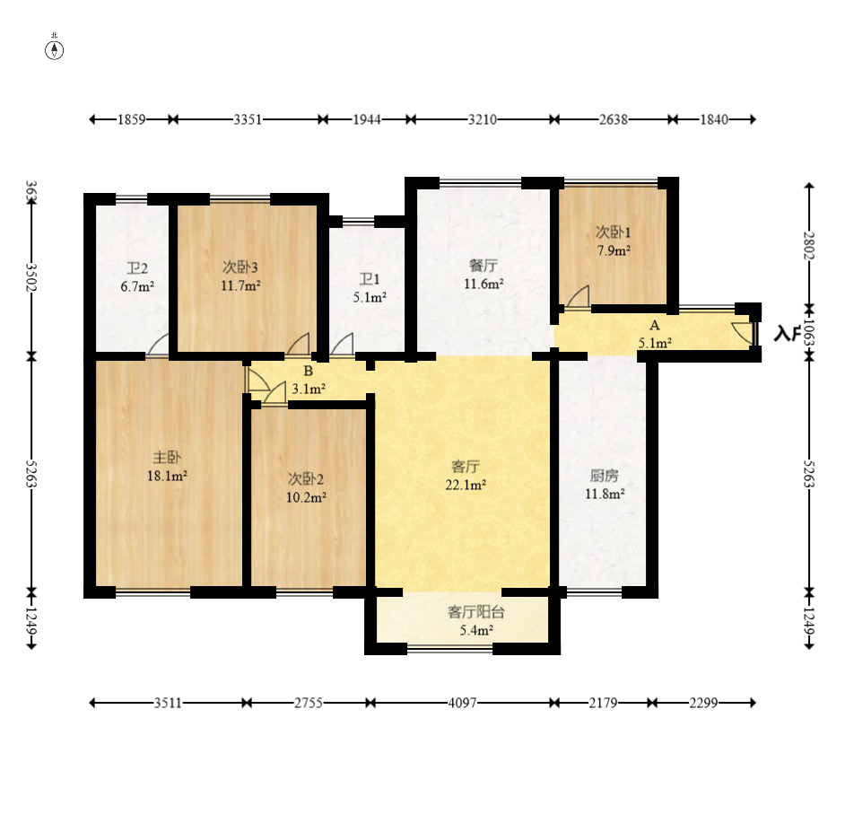 家和院  4室2厅2卫    99.8万 家和院  4室2厅2卫    99.8万户型图