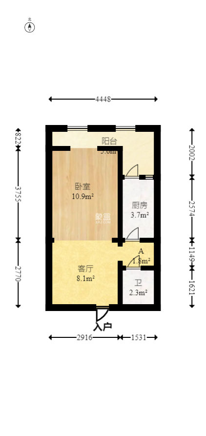 湖湾世景  1室1厅1卫   25.80万