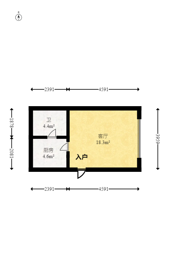 中建悦和城  1室1厅1卫    28.8万 中建悦和城  1室1厅1卫    28.8万户型图