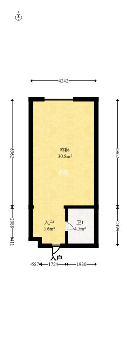 星城映象  1室1厅1卫    35.68万