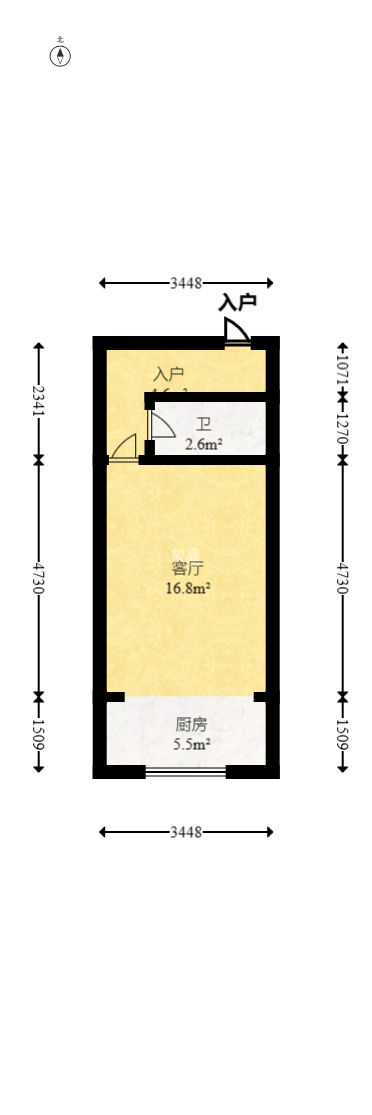商學(xué)院和園  1室1廳1衛(wèi)   24.30萬