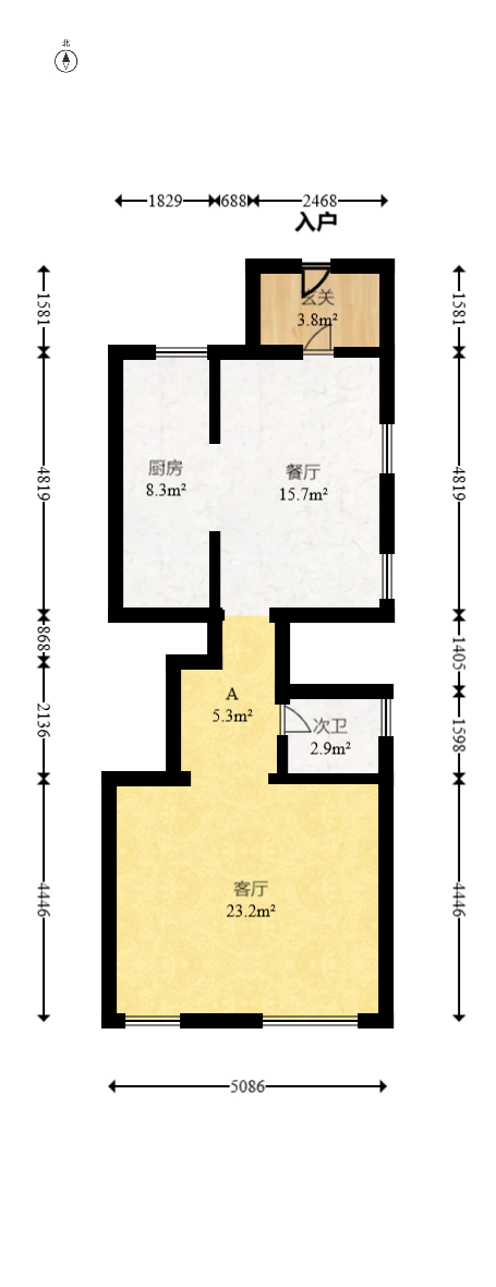 山水英伦  5室2厅3卫   329.90万室内图1