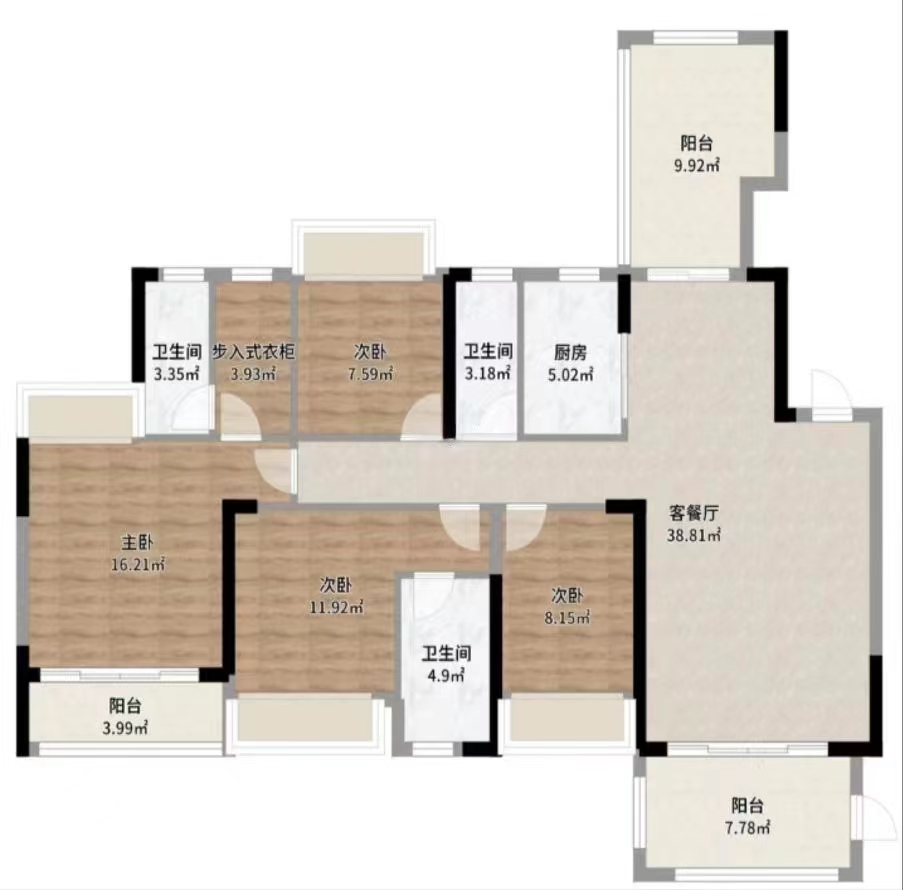香江豪苑  4室2厅2卫    105.0万 香江豪苑  4室2厅2卫    105.0万室内图