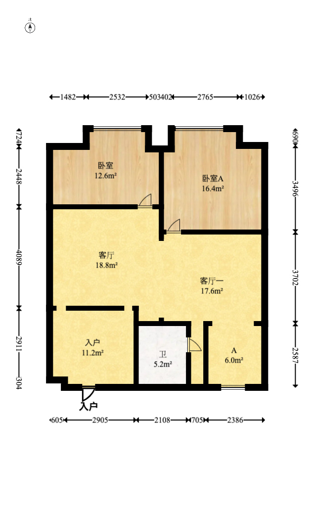 星大峰汇商务楼  1室1厅1卫    38.8万 星大峰汇商务楼  1室1厅1卫    38.8万户型图