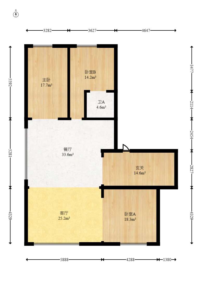 万科里金域国际 6室2厅4卫 608.0万 万科里金域国际 6室2厅4卫 608.0万户型图