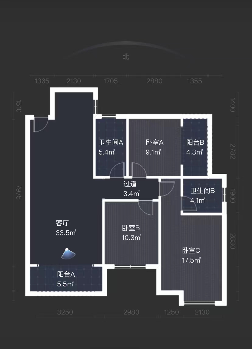 西郡佳园 3室2厅2卫 57.5万 西郡佳园 3室2厅2卫 57.5万室内图