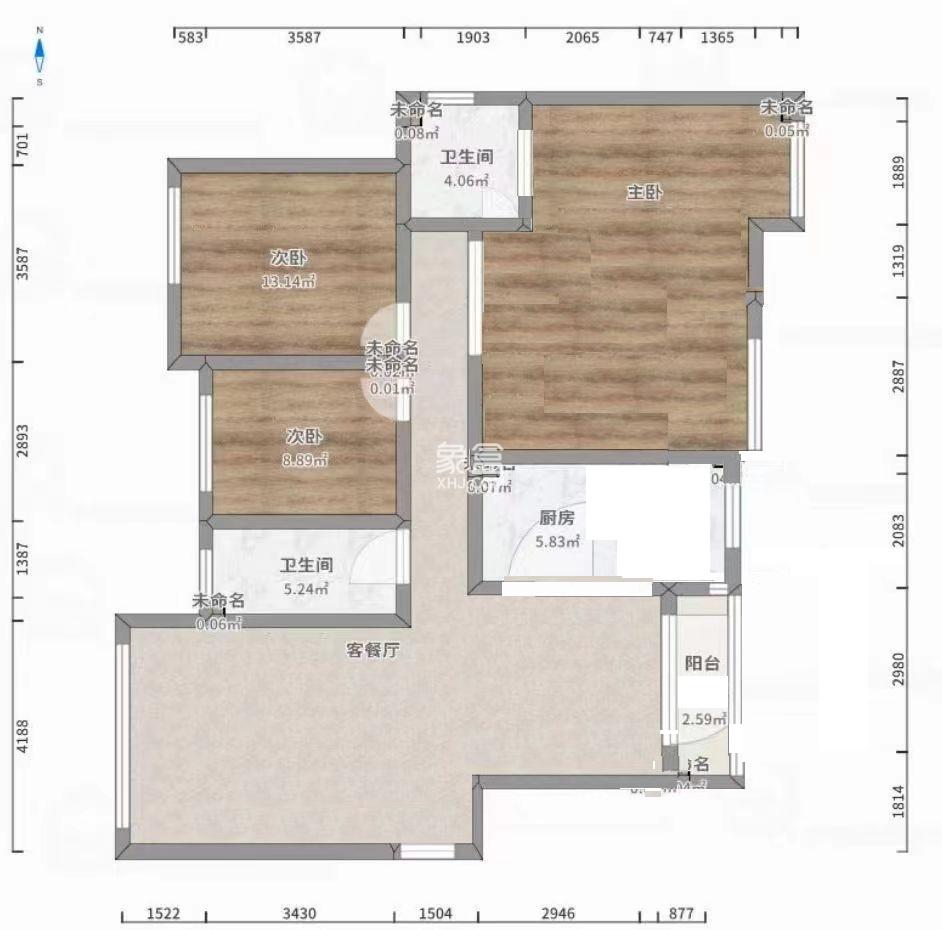 红盾雅园  3室2厅2卫   50.50万