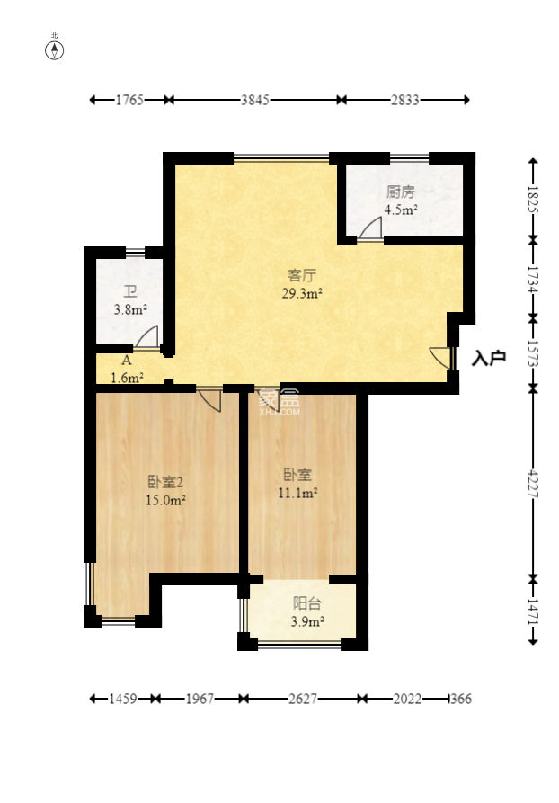 西城龙庭  2室2厅2卫   71.00万