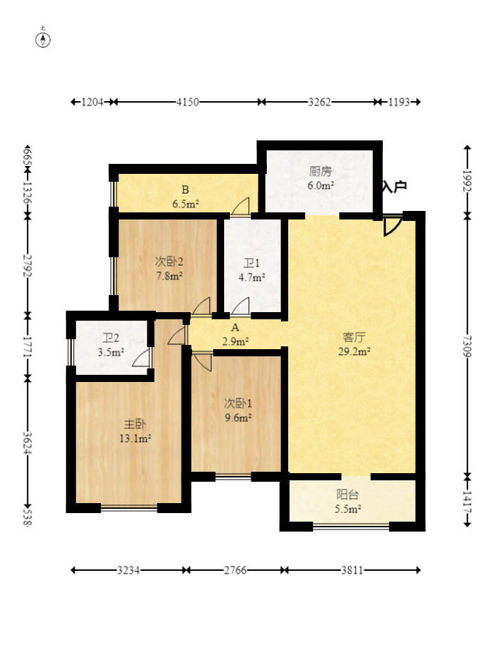 方略城市广场 3室2厅2卫 85.0万 方略城市广场 3室2厅2卫 85.0万户型图