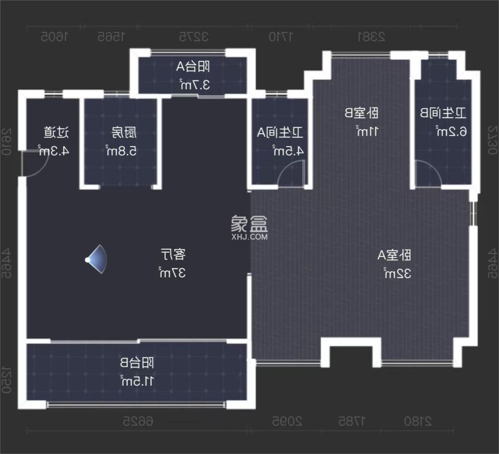 建发央著  4室2厅2卫   112.00万